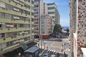 Estudio vista lateral para o mar em Copacabana